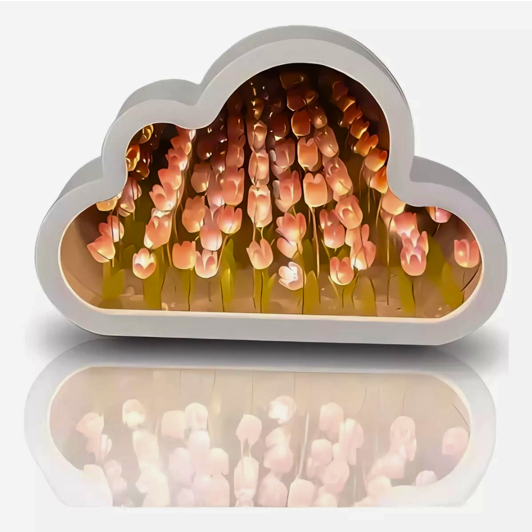 Lampara Infinita de Tulipanes ☁️