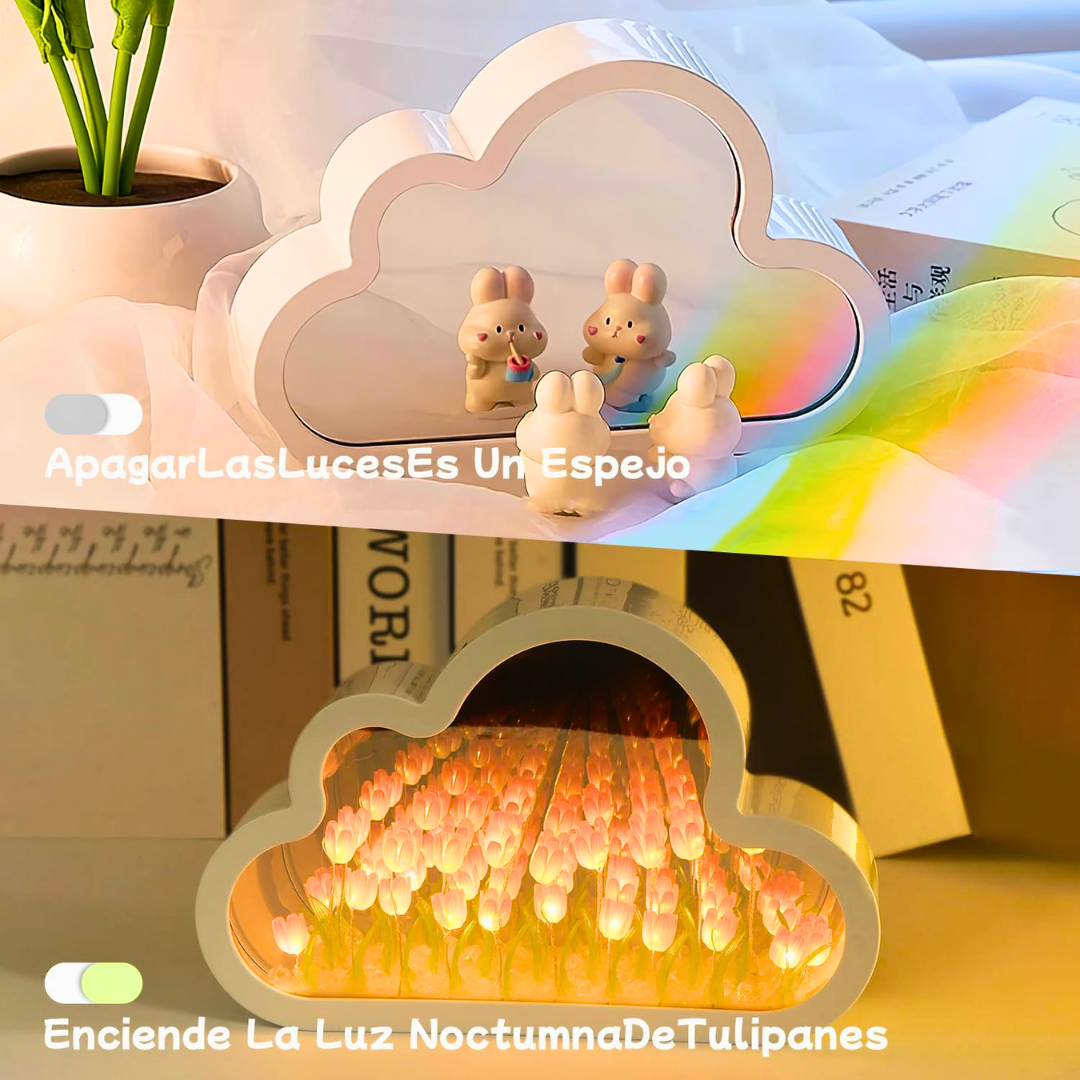 Lampara Infinita de Tulipanes ☁️